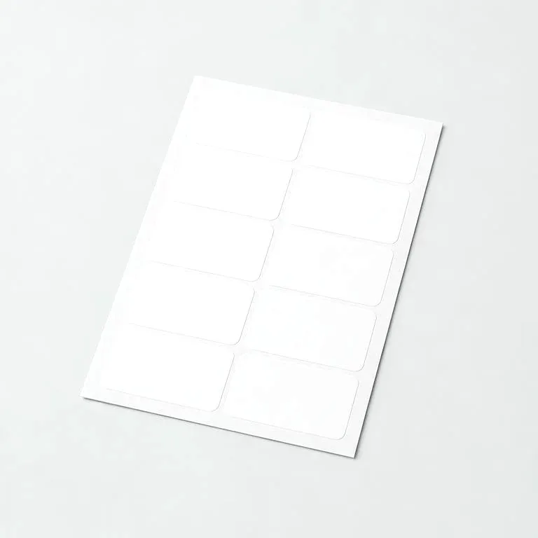 Produktetiketter i ark